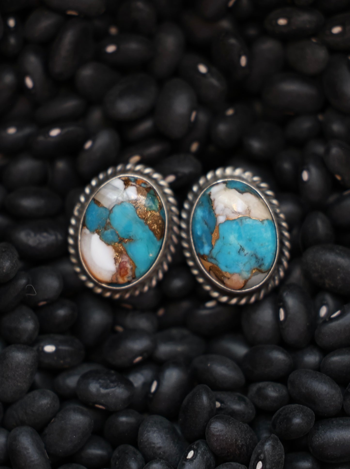 Kingman Crush Turquoise Stud Earrings