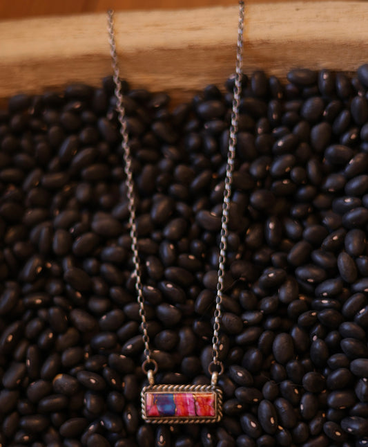 Johnny Dixon Small Dahlia Bar Necklace - Style #2