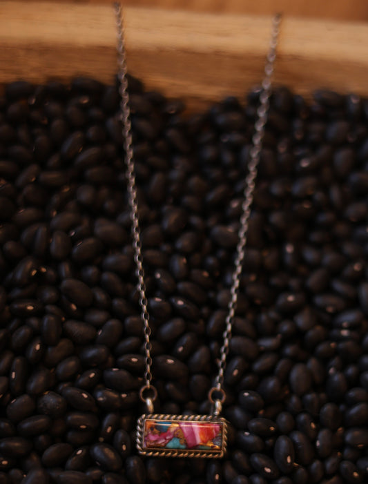 Johnny Dixon Small Dahlia Bar Necklace - Style #3