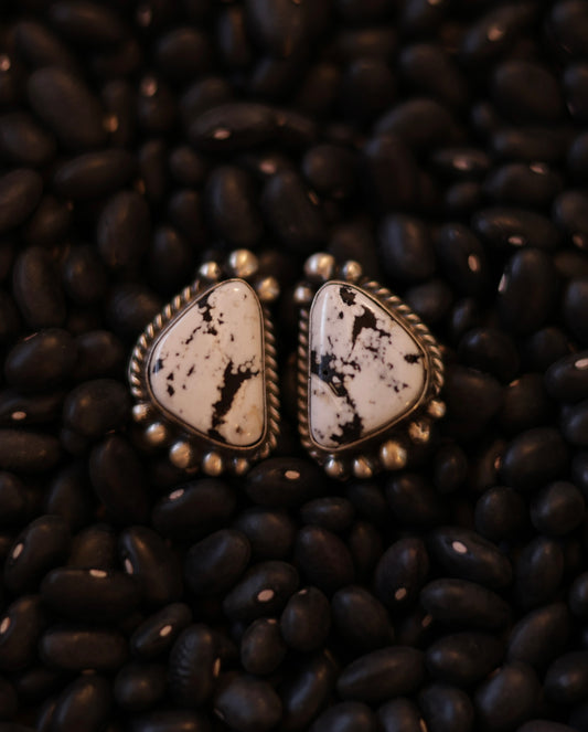 Elouise Kee White Buffalo Stud Earrings - Style #1