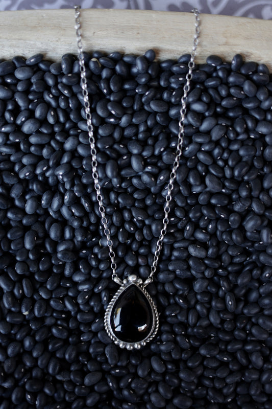 Elouise Kee Large Black Onyx Pendant Necklace