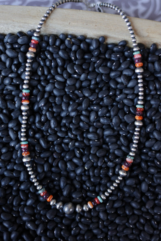 Authentic Mixed Stone & Navajo Pearl Necklace