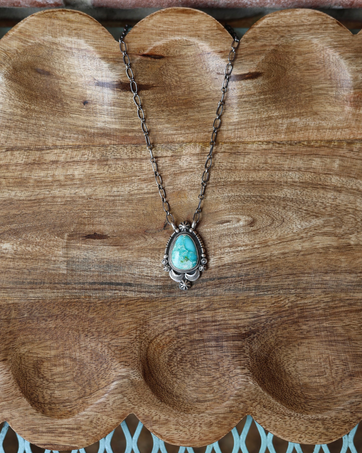 Daniel Benally Sonoran Gold Pendant Necklace