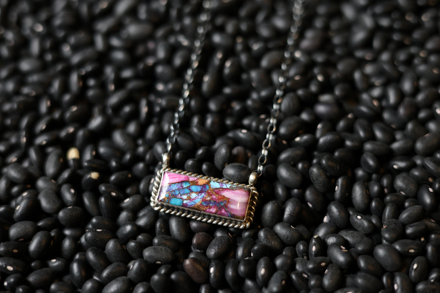 The "Vicki" Large Dahlia Bar Necklace