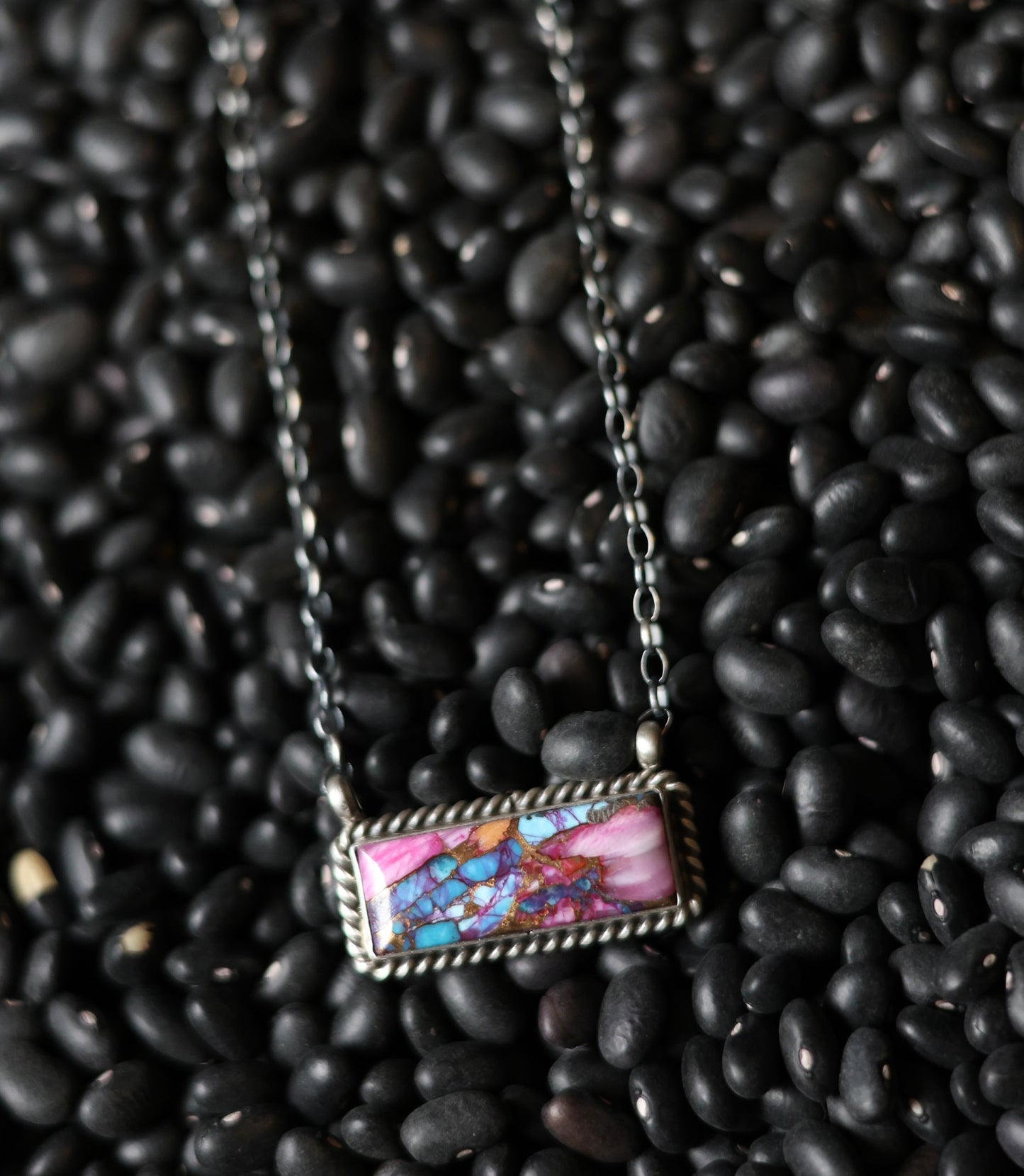 The "Vicki" Large Dahlia Bar Necklace