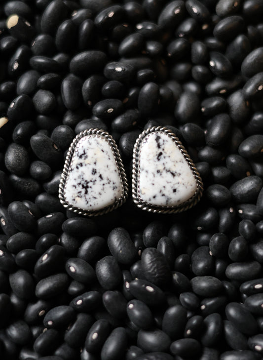 The "Winona" White Buffalo Stud Earrings