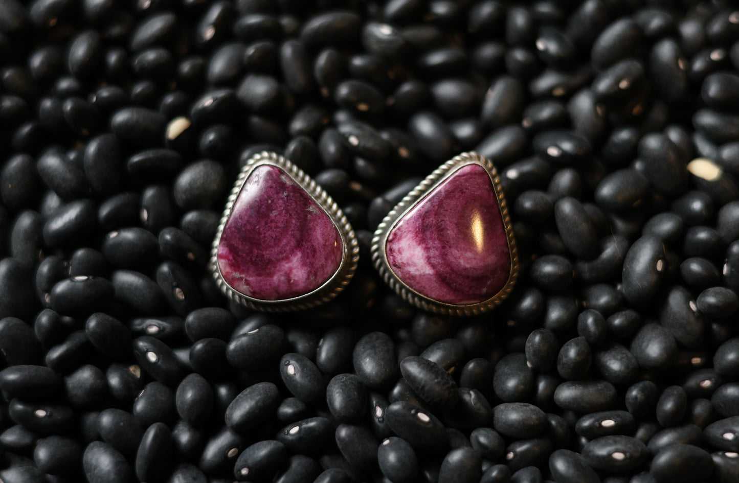 The "Petunia" Purple Spiny Stud Earrings