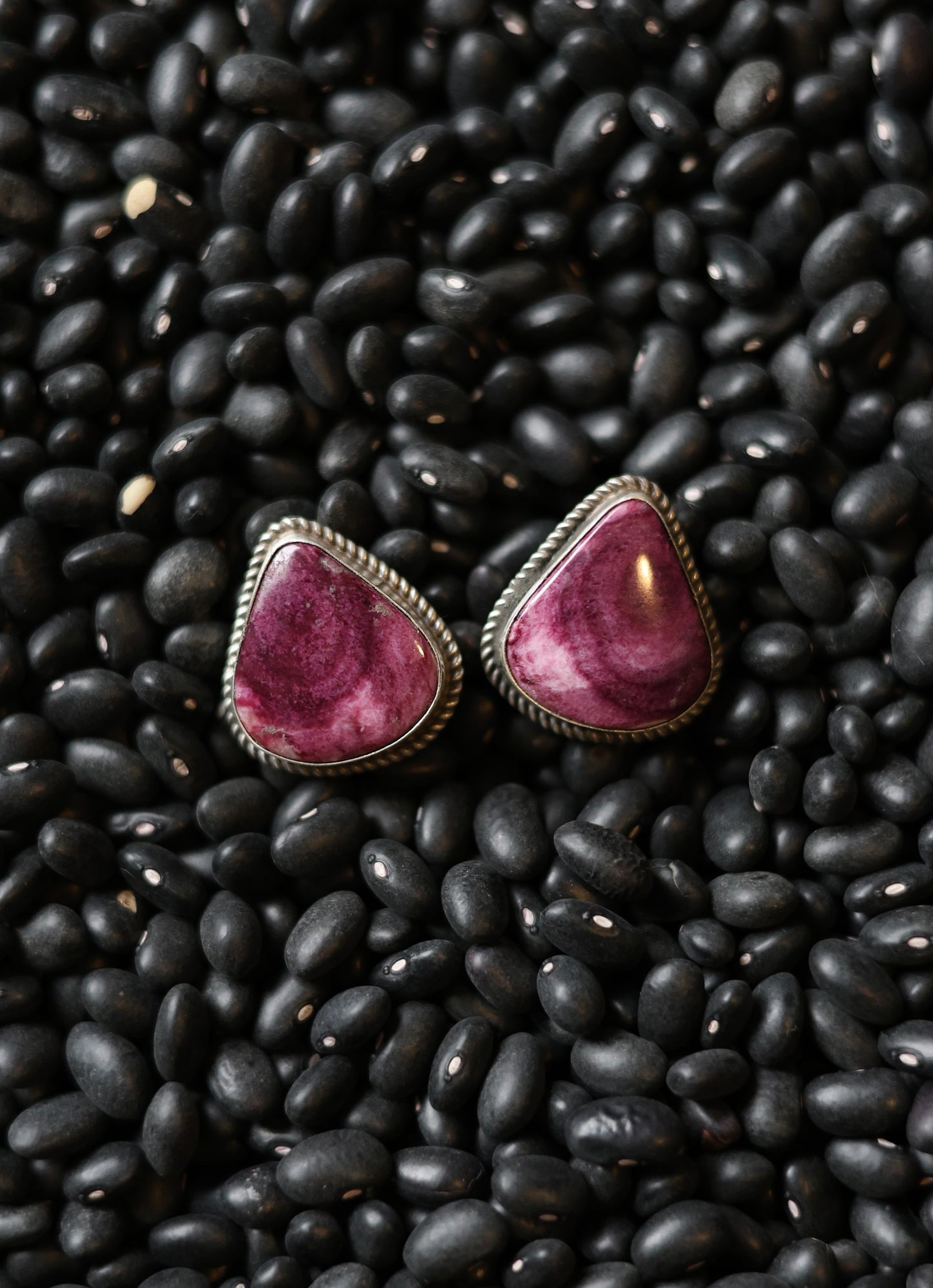 The "Petunia" Purple Spiny Stud Earrings