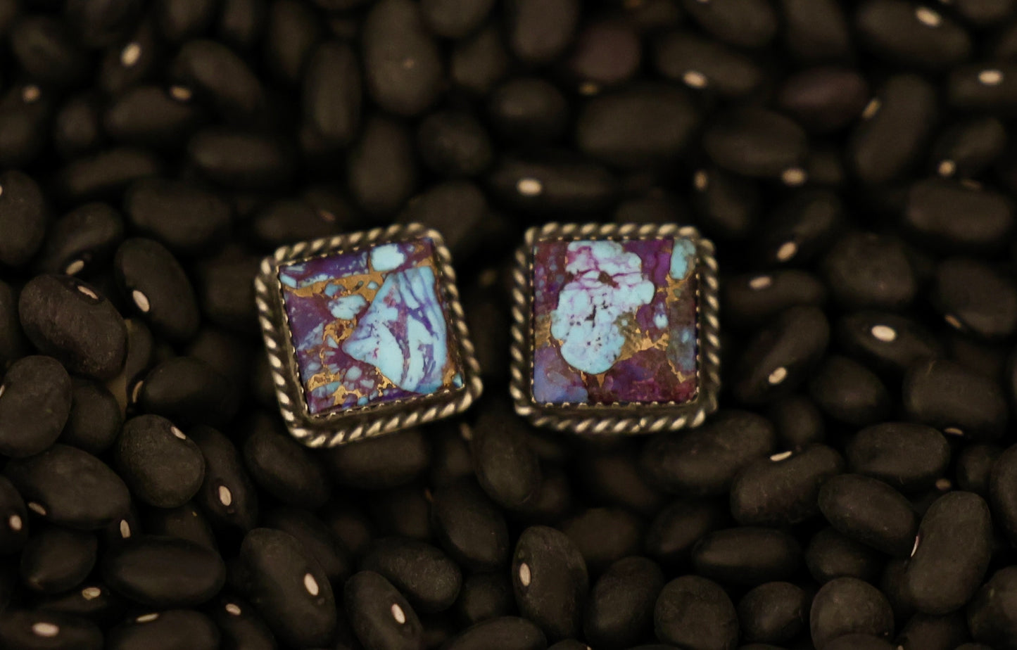 The "Ozzie" Mojave Square Stud Earrings