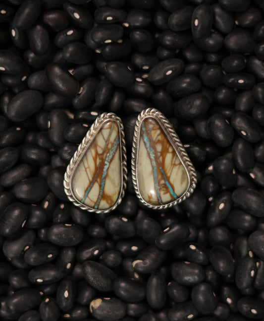 Chassity Belone Royston Ribbon Stud Earrings - Style # 1