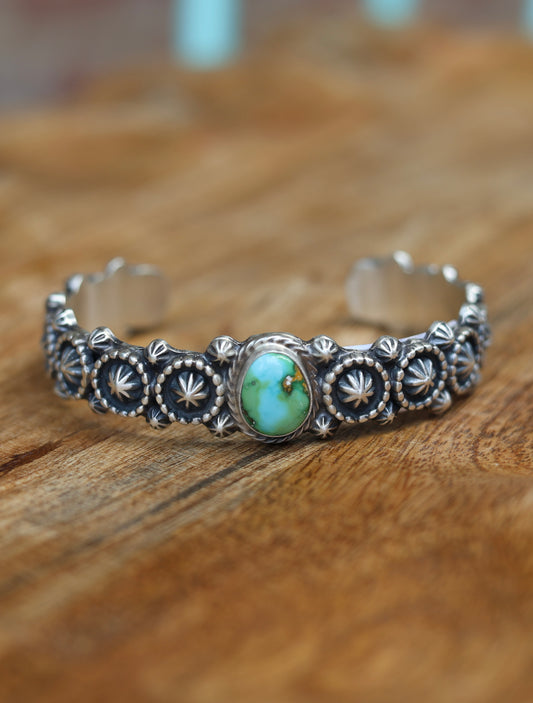 Bobby Platero High Grade SS Sonoran Gold Cuff
