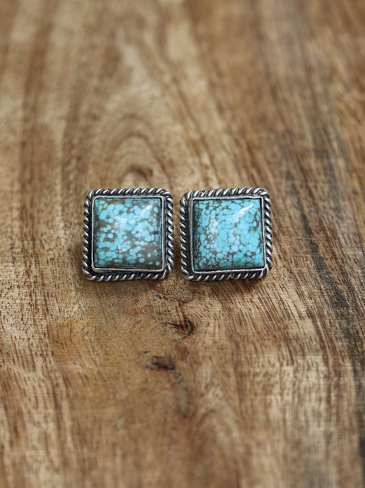 Judith Dixon #8 Turquoise Stud Earrings - Style #2