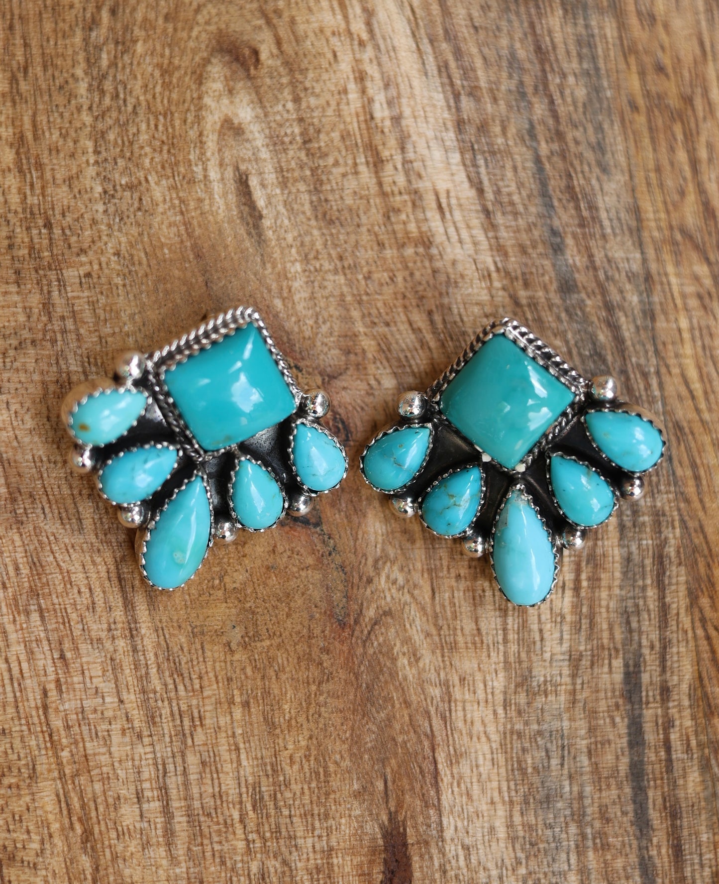 Debra Smith Kingman Cluster Earrings