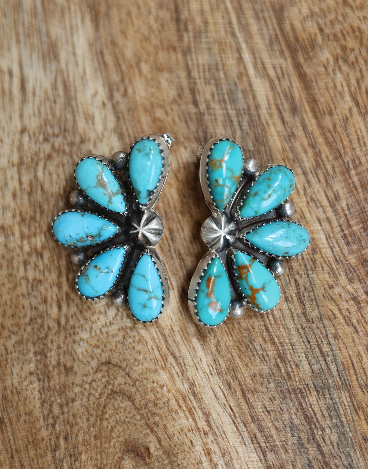 Debra Smith Kingman Half Cluster Earrings