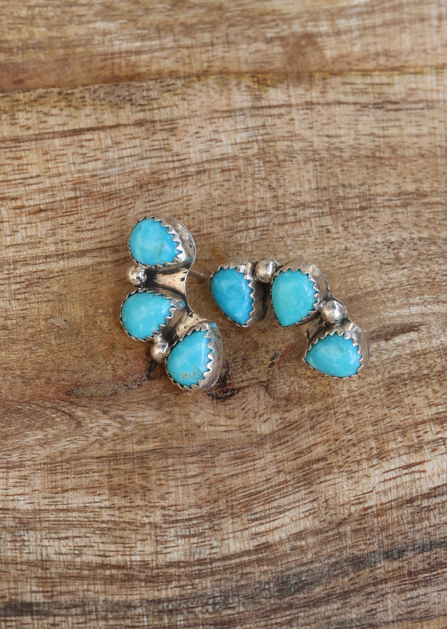 CUSTOM ORDER Maxine Ramirez Kingman 3-Stone Clusters