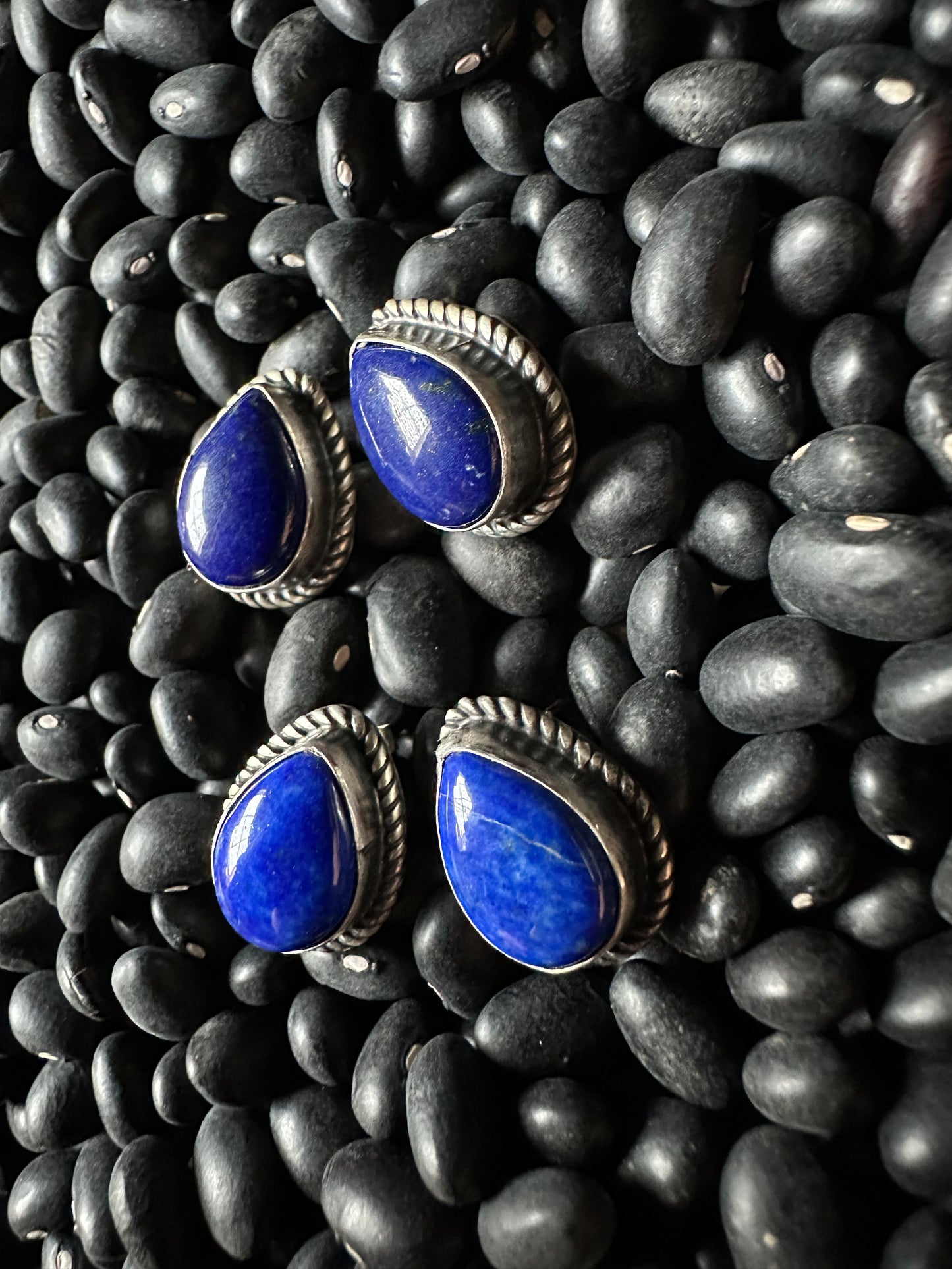 The "Betsy" Blue Lapis Stud Earrings