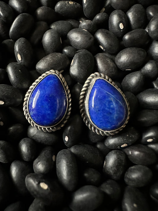 The "Betsy" Blue Lapis Stud Earrings