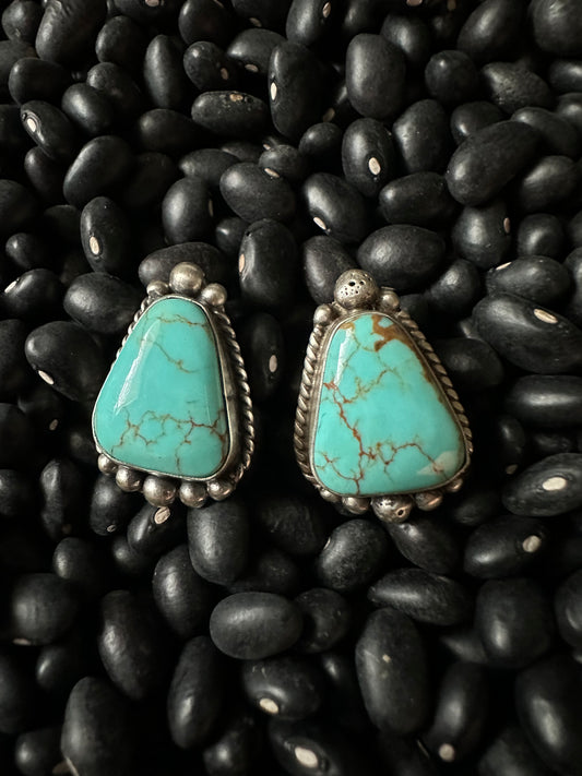 The "Paige" Turquoise Stud Earrings