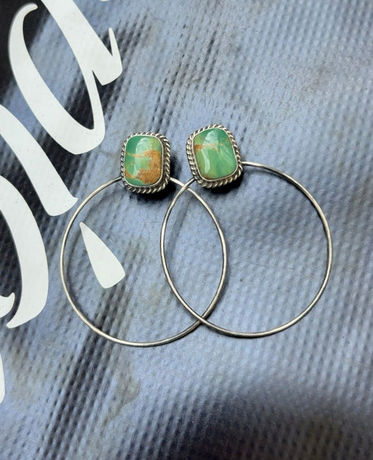 Elouise Kee Kingman Stud Hoop Earrings - Style #2